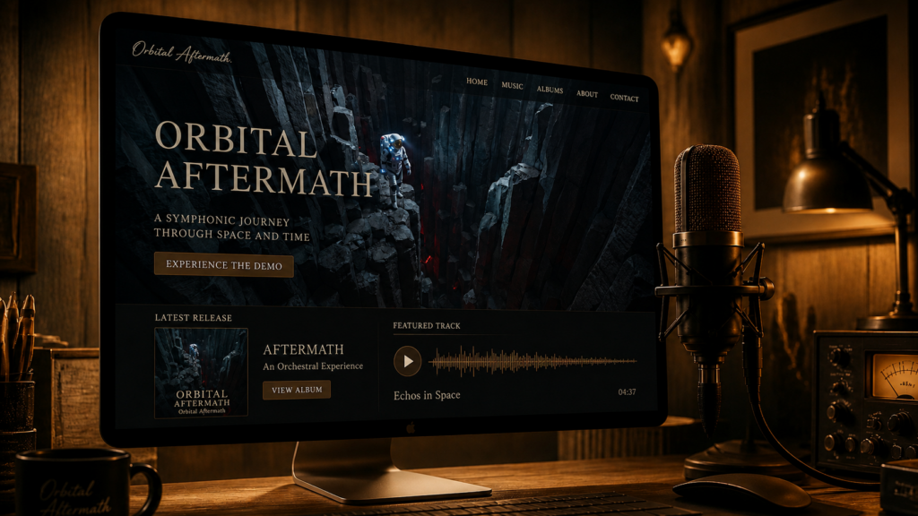 Orbital Aftermath Cinematic Album Cover